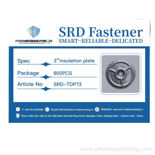 3 inch insulation plates for TPO roofing sheet